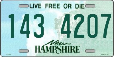 NH license plate 1434207