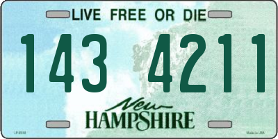 NH license plate 1434211