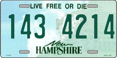 NH license plate 1434214