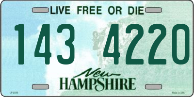 NH license plate 1434220