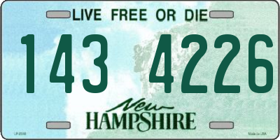 NH license plate 1434226