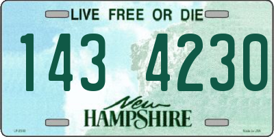 NH license plate 1434230