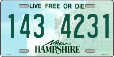 NH license plate 1434231