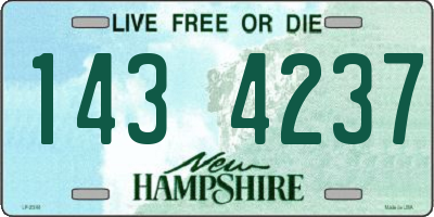 NH license plate 1434237