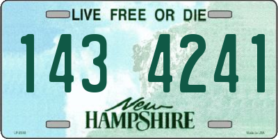 NH license plate 1434241