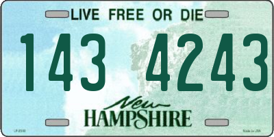 NH license plate 1434243