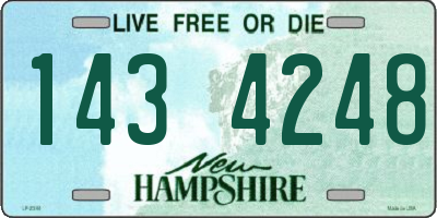 NH license plate 1434248