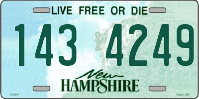 NH license plate 1434249