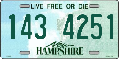 NH license plate 1434251