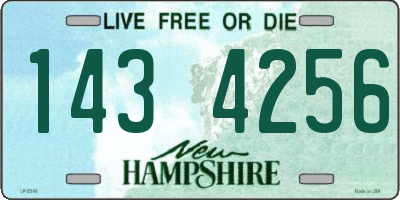 NH license plate 1434256