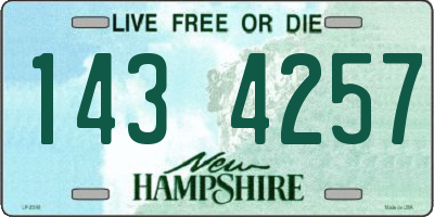 NH license plate 1434257