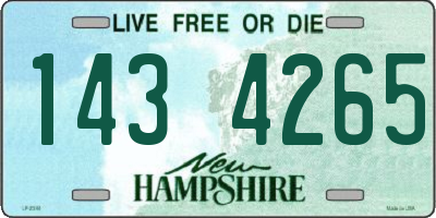 NH license plate 1434265