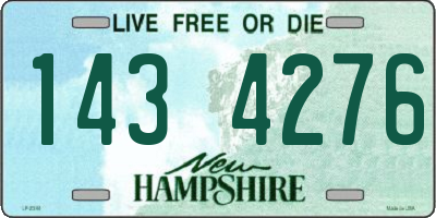 NH license plate 1434276