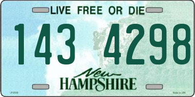NH license plate 1434298