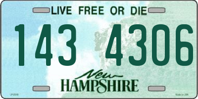 NH license plate 1434306