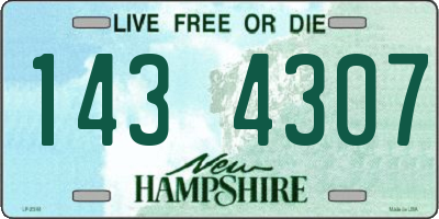 NH license plate 1434307