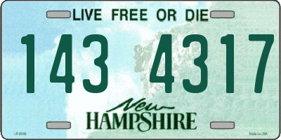 NH license plate 1434317