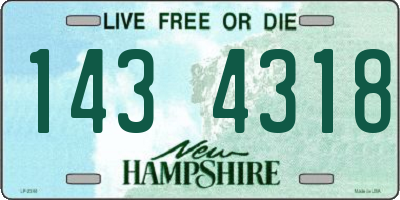 NH license plate 1434318