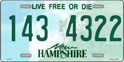 NH license plate 1434322