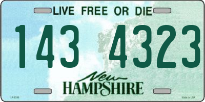 NH license plate 1434323