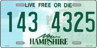 NH license plate 1434325