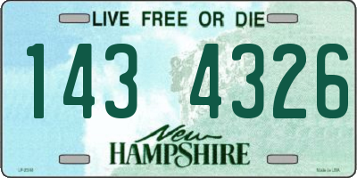 NH license plate 1434326