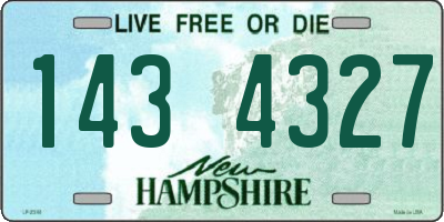 NH license plate 1434327