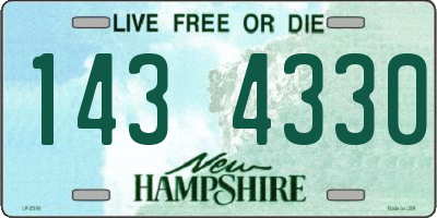 NH license plate 1434330