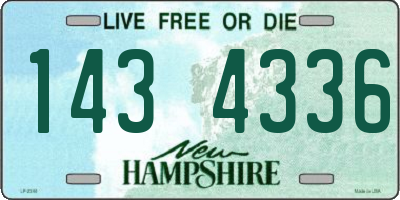 NH license plate 1434336