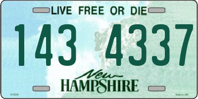 NH license plate 1434337