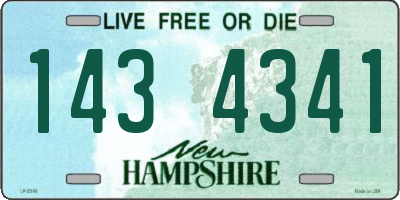 NH license plate 1434341