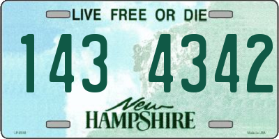NH license plate 1434342