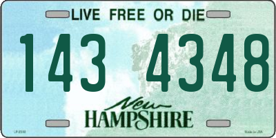 NH license plate 1434348