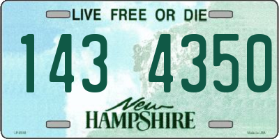 NH license plate 1434350