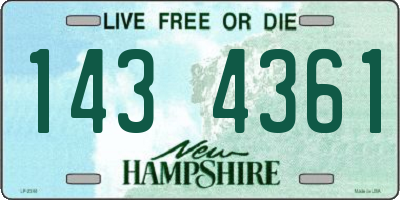 NH license plate 1434361