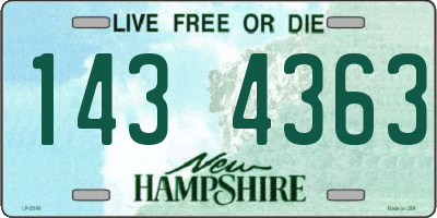 NH license plate 1434363