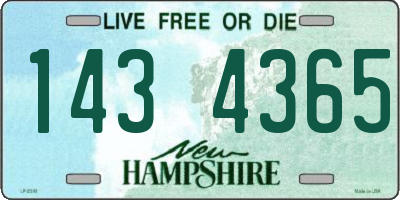 NH license plate 1434365
