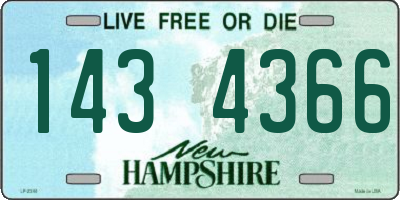NH license plate 1434366