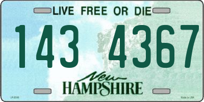 NH license plate 1434367
