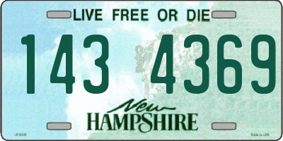 NH license plate 1434369