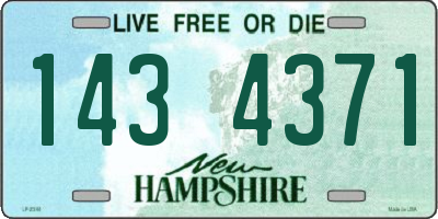 NH license plate 1434371