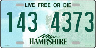 NH license plate 1434373