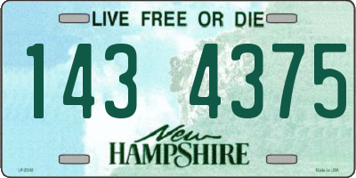 NH license plate 1434375