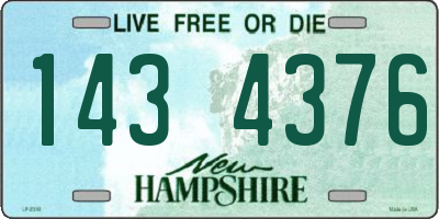 NH license plate 1434376