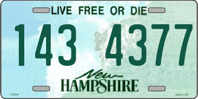 NH license plate 1434377