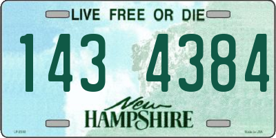 NH license plate 1434384