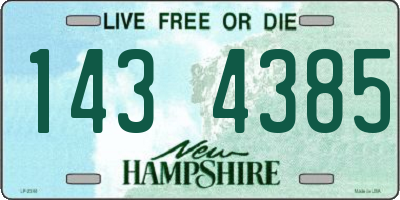 NH license plate 1434385