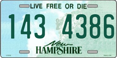 NH license plate 1434386
