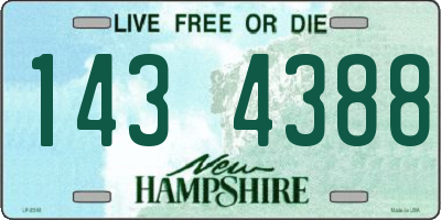 NH license plate 1434388