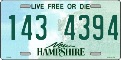 NH license plate 1434394